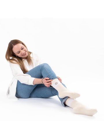 3er Pack bunte Motiv Tennissocken Elly in Kaffee