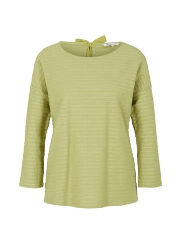 Langarmshirt STRUCTURE STRIPED in Mehrfarbig