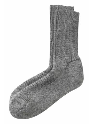 Wollsocke in grau