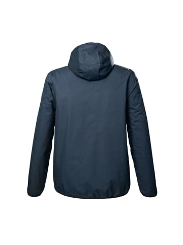 Funktionsjacke mit Kapuze in blau