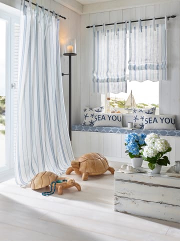 Dekostore in offwhite-blau