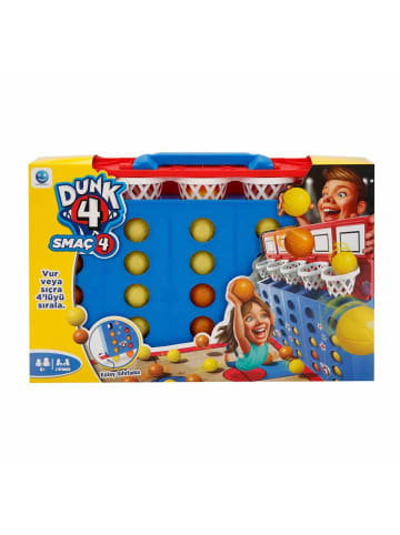 Dunk 4 In a Row Line Up connect Four Counters Strategiespiel 2 Spieler 4+
