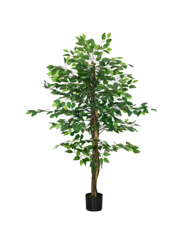 Künstliche Ficus-Pflanze in Hellgrün 15L x 15B x 150H cm