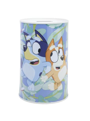 Bluey Spardose bedruckt aus Metall 15 × 10 × 10 cm in Mehrfarbig