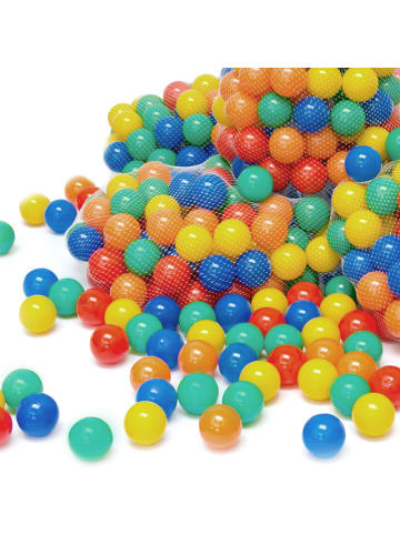 500x Bällebadbälle Emilia 7 cm im 5-Farben-Mix