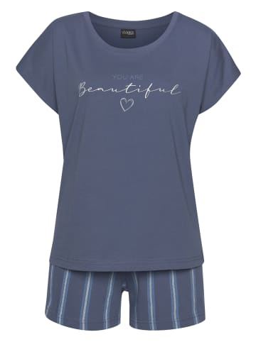 Shorty in blau-gestreift