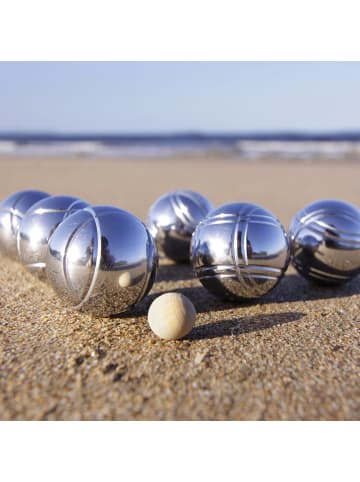 34tlg. Boule Set in Silber/ Schwarz