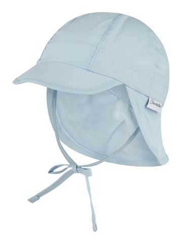Schirmmütze mit Nackenschutz uni in bleu