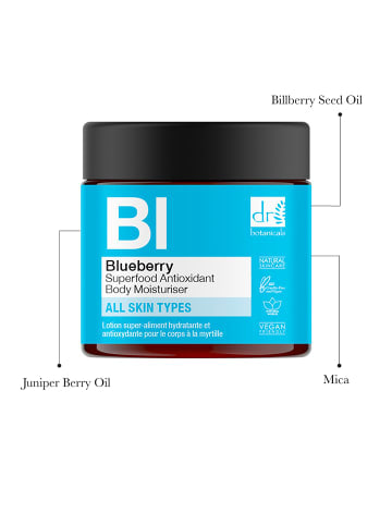 Blaubeere Superfood Antioxidantien Körperfeuchtigkeitspflege - 60mlriser 50ml