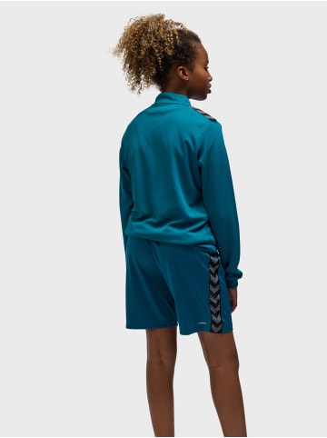 Halbreißverschluss Jacke Hmlauthentic Kinder in BLUE CORAL/SULPHUR SPRING