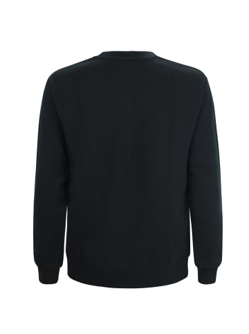 Sweatshirt R halsausschnitt in schwarz