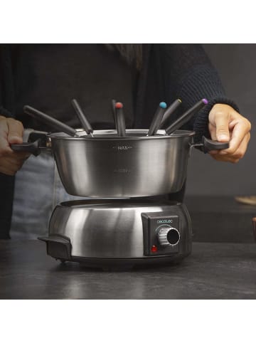 08018 Fleisch-, Käse und Schoko-Fondue-Set für 8 Personen