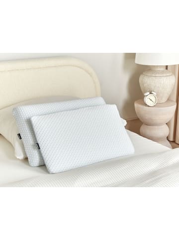 Memory Foam Kissen MUIR in Weiß - (W) 55 x (H) 6 x (L) 35 cm