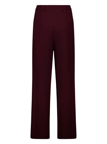 Modern fit Hose mit Bindegürtel in Dark Aubergine