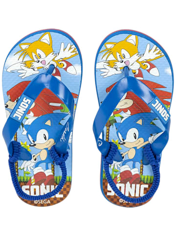 Zehentrenner Sonic The Hedgehog mit Riemchen in Blau