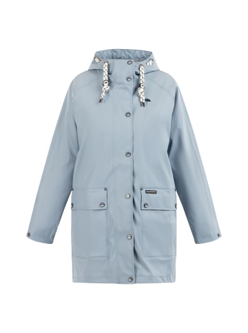 Damen Oversized Regenmantel in Hellblau-271