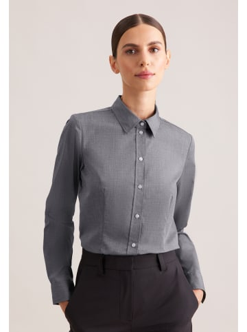 Klassische Bluse Regular in Grau