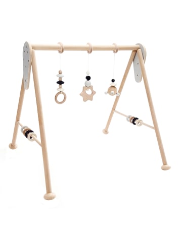 Babyspielgerät "Stern" nature/schwarz
