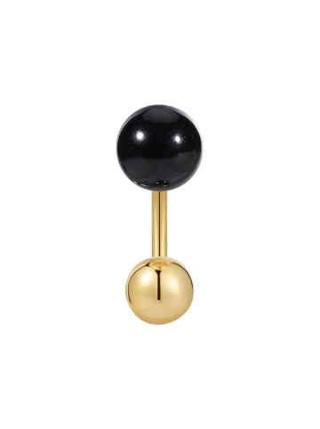 Piercing aus Sterling Silber mit Achat in gelbgold