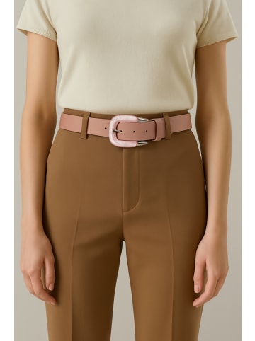 Ledergürtel " Pearl " in rosa