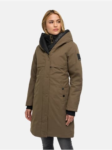 Kurzmantel Snowelf in Stone Brown