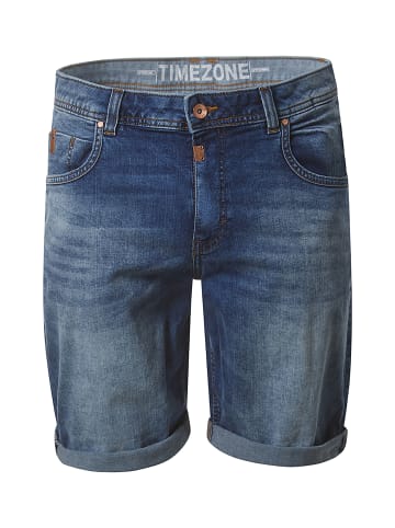 Sommerliche Kurze Jeansshorts Reißverschluss in Blau