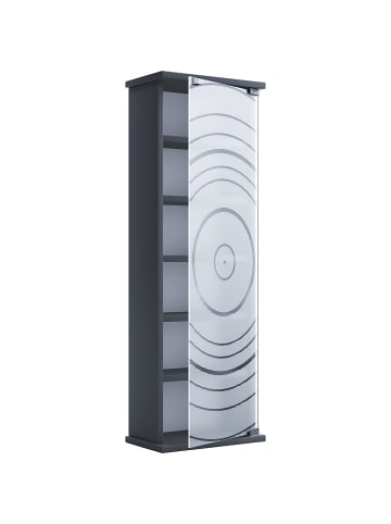 Vitrinenschrank TilanoM 6 Anthrazit 31 x 18 cm