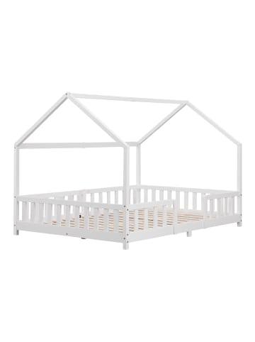 Kinderbett Sisimiut in Weiß (L)200cm (B)140cm