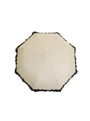 Eleganter Teleskop-Taschenschirm mit Schutzhülle Stilvoll & Praktisch in Beige