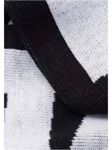 Scarf in black/lightasphalt/white