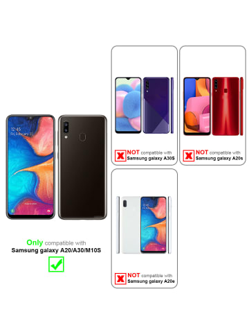 Hülle für Samsung Galaxy A20 / A30 / M10s Blumen Design in FLORAL BLAU