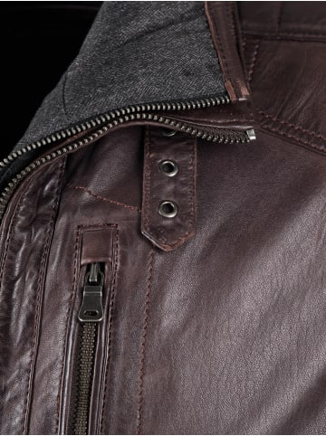 Lederjacke 63535 in braun