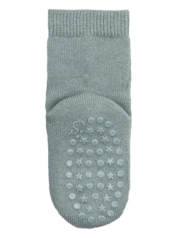 ABS Socken Wolle uni in sattes grün