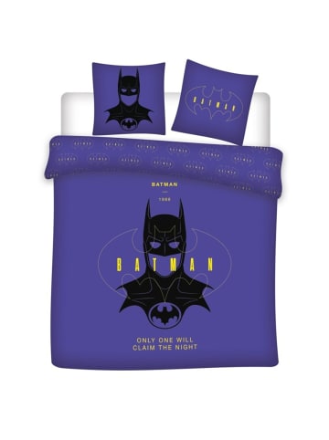 Batman Bettwäsche Set 240x220 cm + 2 Kissenbezüge 65x65 cm Polycoton in Weiß