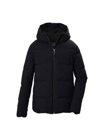 Steppjacke mit Kapuze in Schwarz01106