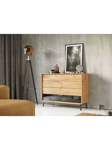 Kommode Modern Loft Eiche Natur 121 / 45 / 90cm