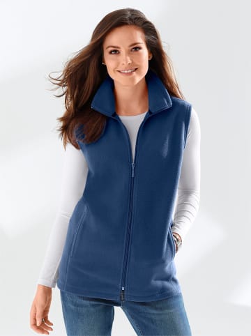 Fleece-Weste in nachtblau