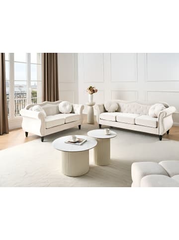 6-tlg Sitzgruppe SKIEN in Beige/Schwarz