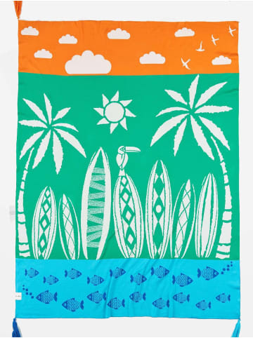 OrganicEra Bio-Trikotstrick-Babydecke, Strand (80 x 90 cm) in Green