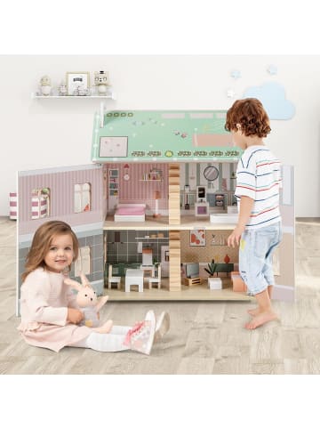 Puppenhaus Holz in Rosa