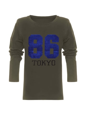 Longsleeve in Olivegrün