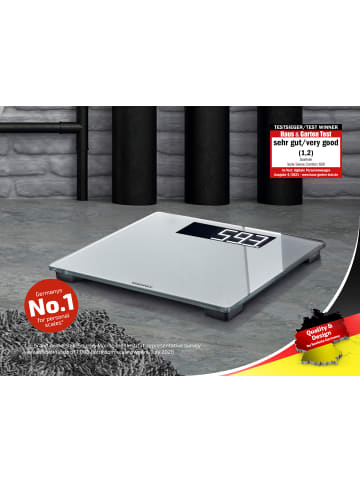 Personenwaage Style Sense Comfort 600 grau schwarz 30,0 x 35,0 x 2,6 cm