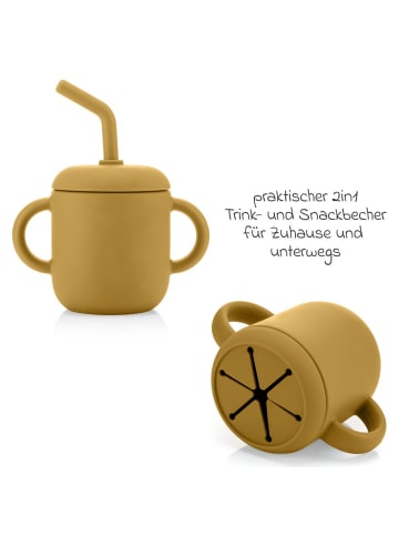 2in1 Trink- und Snackbecher in gelb