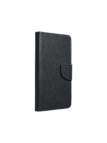 Buch Tasche "Fancy" für Motorola Moto G55 5G Schwarz in Schwarz