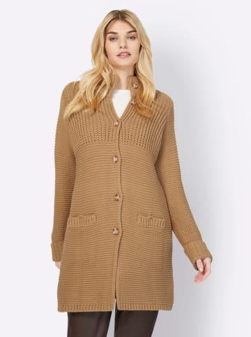 Strickjacke in camel