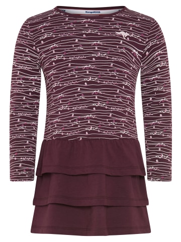 Jerseykleid in bordeaux gem
