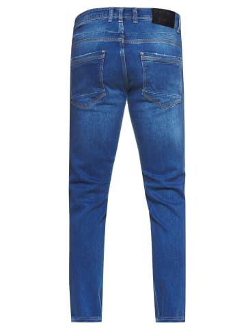 Jeans Hose "MELVIN" Slim Fit Cotton-Stretch in Royal Blue - 4