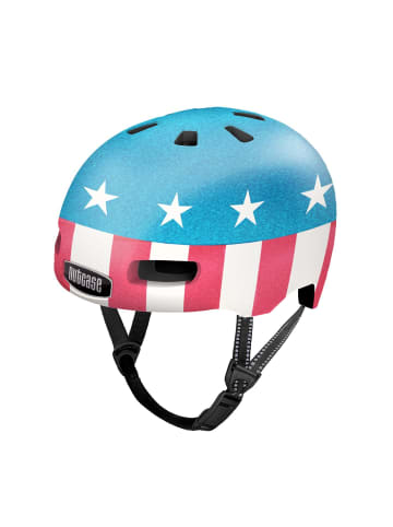 Kinder-Fahrradhelm Baby Nutty in blau-rot-weiß