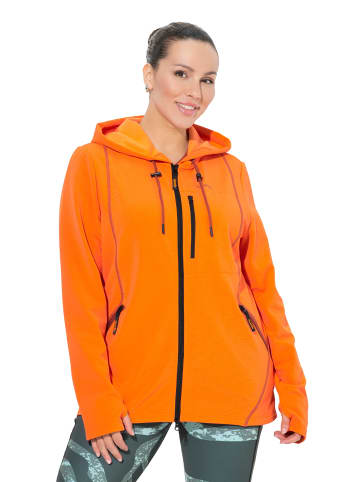 Sweatjacke in hellorange