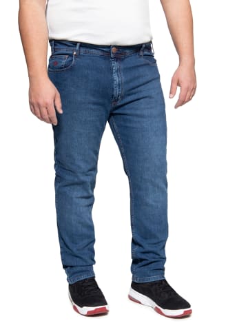 Way of Glory Übergrößen Jeans im klassischen 5-Pocket Look Tom in hellblau